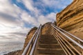 Side of Cliff at Ladera Street with Staircase, Sunset Cliffs Royalty Free Stock Photo