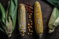 side-by-side comparison of genetically modified and non-modified crop
