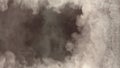 Side content frame of thick white smoke, isolated - abstract 3D illustration