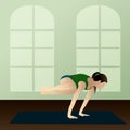 Side crane pose(Parsva Bakasana)