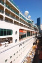 Side of a Cruise Ship Royalty Free Stock Photo