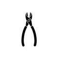 Side cutter icon. Repair tool illustration. Royalty Free Stock Photo