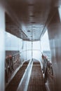 A side-deck of a diving yacht Royalty Free Stock Photo