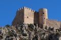 Side detail of the Castalla Castle of Islamic origin. Eleventh century. Castalla, Alicante, Spain