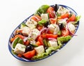 Side dish of healthy fresh Greek salad Royalty Free Stock Photo