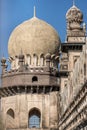 Side dome of heritage structure Gol Ghumbaj - the mausoleum of king Mohammed Adil Shah, Sultan of Bijapur.