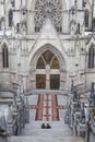 Side door of the Basilica of Quito Royalty Free Stock Photo