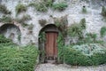 Old door of the Castle Serralunga d`Alba Royalty Free Stock Photo