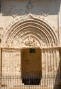Side door of the cathedral of Ragusa in Sicily