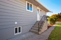 Side door to modern house.