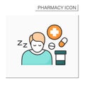 Side effects color icon Royalty Free Stock Photo