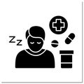 Side effects glyph icon Royalty Free Stock Photo