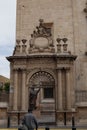 Side entrance and Juan Pablo II statue, Leon, Guanajuato.