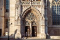 Side entrance of Matthias Church on Castle Hill, Budapest, Hungary