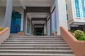 A Side entrance through a corridor on the ground floor of the new Auditorium of Deeper Life Bible Church Gbagada Lagos Nigeria Royalty Free Stock Photo