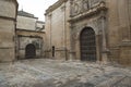 Side entrance to Church of Santa Maria de los Reales Alcazares and the sacristy door, Ubeda