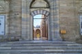 Side entrance to the courtyard of the Suleymaniye Mosque, Istanbul Royalty Free Stock Photo