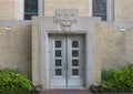 Side entrance to the narthex on the North side of Christ the King Church in Dallas, Texas.
