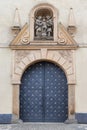 Side entrance to St. Thomas Church. Little side. Prague Royalty Free Stock Photo