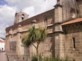 Side Facade Of The Church Of San Francisco In Betanzos. August 7, 2012. Betanzos La Coruna Galicia, Spain. Vacation Nature Street Royalty Free Stock Photo