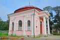 Side facade of Kazanskaya chapel in Shlisselburg, Russia