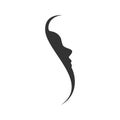 Side Face Profile Silhouette Initial S Graphic Royalty Free Stock Photo