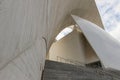 Side face and stairs of Concert Hall of Calatrava