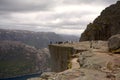 Side of the famous pulpit rock in Rogaland, Norway
