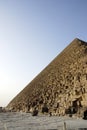 Side of giza pyramids Royalty Free Stock Photo