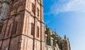 Side of the gothic cathedral of Astorga Royalty Free Stock Photo