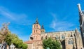 Side of the gothic cathedral of Astorga Royalty Free Stock Photo