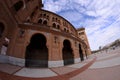 Side of Las Ventas square through a fisheye lens, Madrid Royalty Free Stock Photo