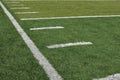 Side Line of a Football Field Royalty Free Stock Photo