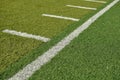 Side Line of a Football Field Royalty Free Stock Photo