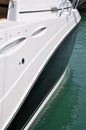 Side of luxury yacht Royalty Free Stock Photo