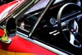 Side Mirror on Classic Sports Car Royalty Free Stock Photo