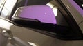 Side mirror of a modern car with backlight Royalty Free Stock Photo