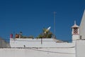 Roof of portuguese house, Estoi, Portugal Royalty Free Stock Photo