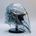 Realistic Fantasy K With Glass Visor Side Profile Design