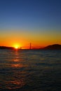 San Francisco Golden Gate Bridge at Sunset