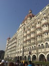 Side profile of the Taj Mahal Hotel, Gateway of India , India