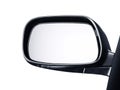 Side rear-view mirror on a car white background Royalty Free Stock Photo