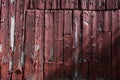 Side of red barn with weathered wood Royalty Free Stock Photo