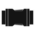 Side release buckle icon, simple style