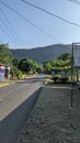 Side road of Sukabumi beach at morning