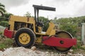 Side Of Roller Compactor Royalty Free Stock Photo