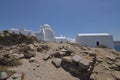 Side Shot Of The Church Of Paraportiani In Chora Island Of Mikonos .Art History Architecture