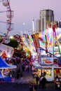 Side show alley at the Ekka Royal Queensland Show Royalty Free Stock Photo