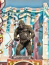 Side show animated gorilla Royalty Free Stock Photo