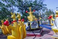 Side show of kangaroo funfair ride, Chennai, India. Jan 29 2017